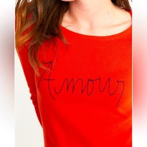 Orange Amour Sweater
